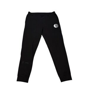 Brooklyn Nets X‎ BOSS Joggers Men XXL Black Slamdunk Fleece Sweatpants